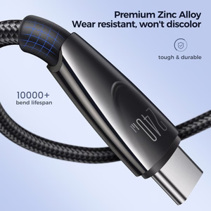 Joyroom Pioneer Series SA31-CC5 USB-C / USB-C 240W Kaapeli 1,2 m - musta