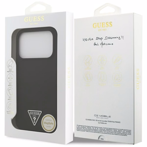 Guess Silikoninen MagSafe Suojakuori GUHMP17LSCTRLMK iPhone 17 Pro:lle - Musta