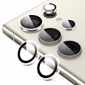 Crong Lens Ring karkaistu kameran linssisuoja Samsung Galaxy S24 Ultra -laitteelle, läpinäkyvä