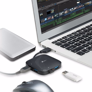 TP-Link UH400 USB 3.2 Gen 1 (3.1 Gen 1) Type-A 5000 Mbit/s Black
