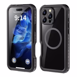 Suojakuori iPhone 16 PRO MAX:lle Shellbox GT vedenpitava MagSafe-yhteensopiva musta