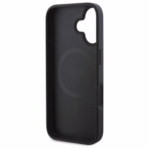 Guess Peony Script MagSafe Suojakuori iPhone 16:lle - Musta