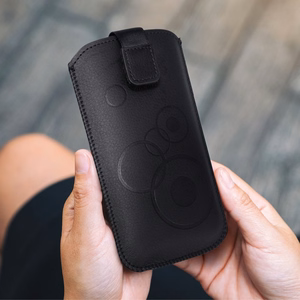 Slip-in phone case sleeve for Samsung A51/A31/M21/A22 4G/ Xiaomi Mi 11 LITE 5G/ Oppo Reno5 5G Deko black