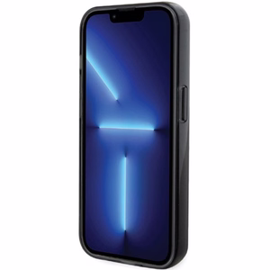 Karl Lagerfeld KLHMP15LHMRSKHK iPhone 15 Pro 6.1 musta/musta kovakuori Ring Stand Karl Head MagSafe