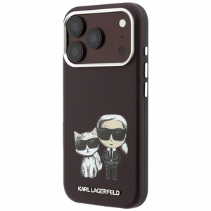 KARL LAGERFELD -kotelo mallille IPHONE 18 Pro /17 Pro MagSafe-yhteensopiva (Bodies Sketch) (väri: viininpunainen)