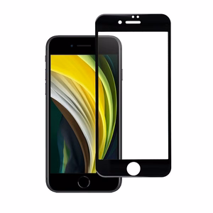 Karkaistu lasi iPhone 7 / 8 / SE 2020 / SE 2022:lle (full glue) Blue Star 5D musta