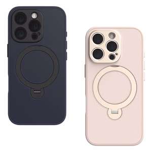 Moshi Kameleon MagSafe suojakuori iPhone 16 Pro Max -laitteelle, jalustatoiminnolla, Shell Pink -värinen