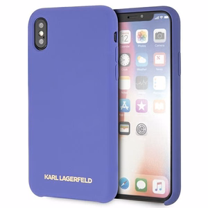 Karl Lagerfeld silikoni iPhone X/Xs kotelo - violetti