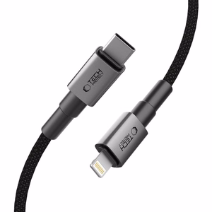 Tech-Protect Ultraboost DNA USB-C / Lightning PD27W/3A kaapeli 200 cm - harmaa