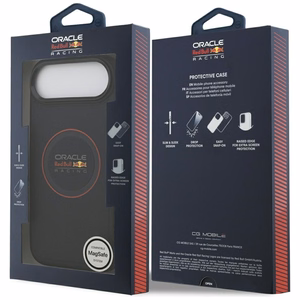 Original Case RED BULL Meshed Red Ring ja Metal Buttons MagSafe iPhone 17 Air:lle laivastonsininen