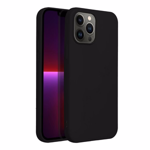 Silikoninen Suojakuori iPhone 13 PRO MAX:lle musta