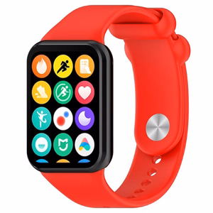 SILIKONIHIHNA MI BAND 8 PRO /M8 PRO (7). PUNAINEN