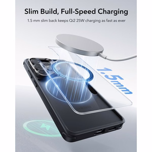 ESR Classic Hybrid Kickstand MagSafe Suojakuori Samsung Galaxy S26 Ultralle - Kirkas musta