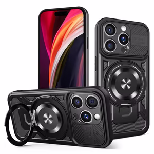 Defender Armor Mag -kotelo iPhone 15 Pro Max 6,7', musta