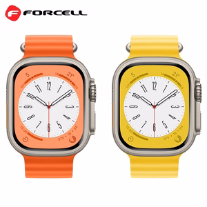 Strap do Apple Watch Forcell F-Design FA12 silicone holes 42 / 44 / 45 / 49 mm yellow