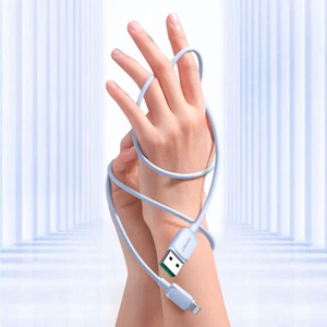 Joyroom Multi-Color Series A14 Lightning / USB-A 2.4A 1.2m Kaapeli - sininen