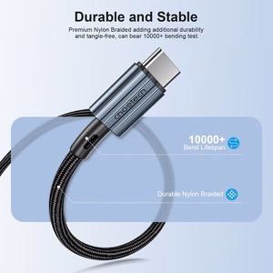 USB-kaapeli Choetech XCC-1015 USB-C – USB-C PD60W 2,0 m musta