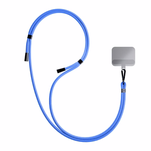 3mk EasyClip puhelimen kaulahihna, sininen (mustat osat)