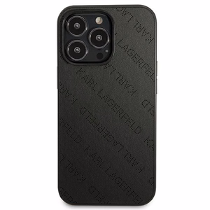 Karl Lagerfeld Perforated Allover Suojakuori iPhone 13 Pro Max 6.7" - Musta