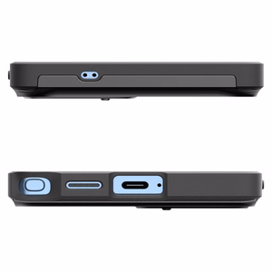 Spigen Optik Armor suojakuori Samsung Galaxy S25 Ultra -puhelimelle musta