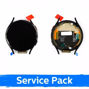 LCD-näyttö Samsung R875 Watch 4 44mm kehyksellä / musta / (Service Pack)