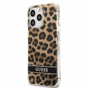 Guess GUHCP13LHSLEOW iPhone 13 Pro / 13 6.1" ruskea/ruskea kovakotelo Leopardi