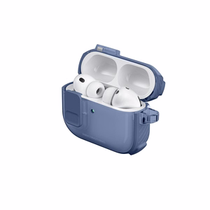 AmazingThing Titan Pro Mag Case Clear Suojakuori AirPods Pro 3 -kuulokkeille - sininen