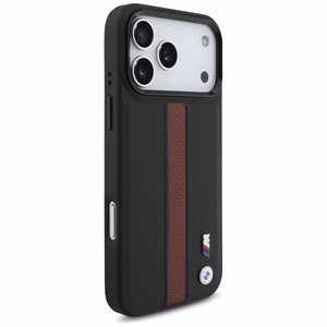 BMW M Perforated Stripe Logo MagSafe Suojakuori iPhone 17 Pro Max:lle - Punainen