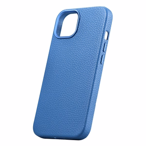 iCarer Litchi Premium Nahkakotelo iPhone 14 Plus Magneettinen nahkakotelo MagSafe vaaleansininen (WMI14220711-LB)