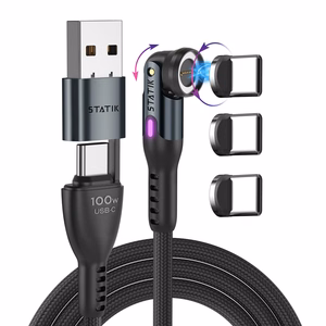 STATIK Statik 360 Pro kaapeli 2.0 USB-C; 1 m, musta