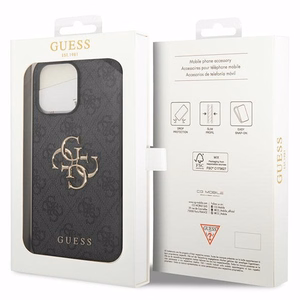 Guess suojakuori iPhone 15 Pro 6,1 GUHCP15L4GMGGR harmaa kovakuori 4G Big Metal Logo