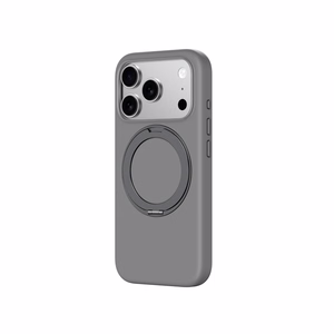 AmazingThing Cloudie iPhone 17 Pro Suojakuori jalustan kanssa - harmaa