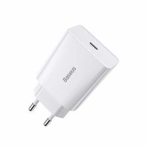Baseus Speed Mini pikalaturi, USB-C, PD, 3A, 20W (valkoinen)