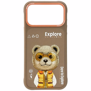 Nimmy Cool&Cute 2.0 Bear Suojakuori iPhone 17 Pro Max:lle - Beige