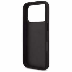 Guess Grained Big 4G & Classic Logo Suojakuori iPhone 17 Prolle - musta