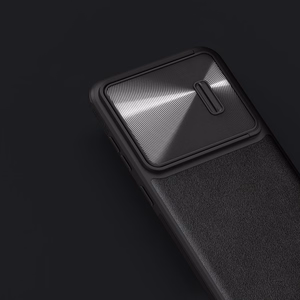 Nillkin CamShield Leather S nahkainen suojakuori Samsung Galaxy S23+:lle kameransuojalla musta
