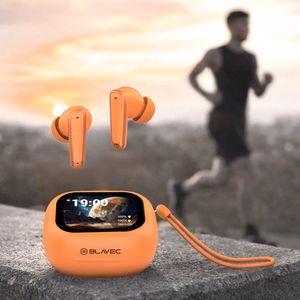 Blavec Bluetooth TWS Earphones BW-07 Live with LCD display (BW07L-O) orange