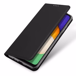 Dux Ducis Skin Pro kotelo Samsung Galaxy A14 4G / 5G lompakkoläppäkotelo jalustalla musta