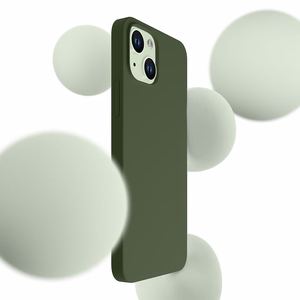 3mk Hardy Silicone MagCase Suojakuori iPhone 15 Plus:lle - vihreä