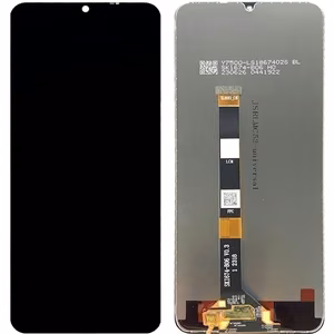 LCD-näyttö Realme C51/C53/Narzo N53/Note 50/Note 60 kosketusnäytöllä musta ORG