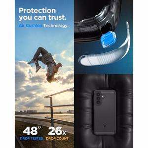 Spigen Rugged Armor -suojakuori Samsung Galaxy A57 5G:lle - musta