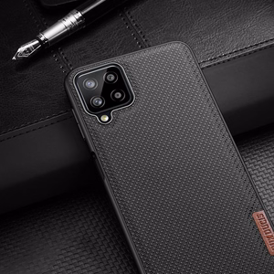 Dux Ducis Fino kotelo päällystetty nylon materiaalia Samsung Galaxy A22 4G harmaa