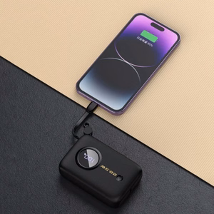 Power Bank Dudao "K14" Black 10000mAh (PD / QC3.0) +  Type-C / Lightning cable
