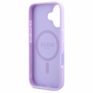 Guess Saffiano Peony Classic Logo MagSafe Suojakuori GUHMP16SPSAPSMEU iPhone 16:lle - Violetti