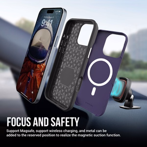 Perfectionists Triangle Mag Case iPhone 13 Pro purple