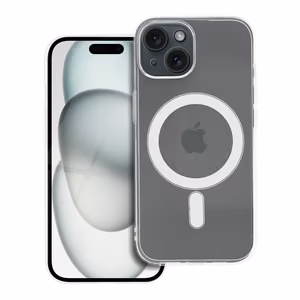 Suojakuori iPhone 15:lle Clear Case 2 mm Mag Cover yhteensopiva MagSafe (kameransuoja) läpinäkyvä