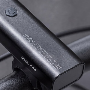Rockbros RHL600 pyörän etuvalo 600lm 2600mAh IPX6 - musta