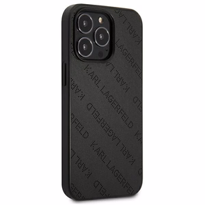Karl Lagerfeld Perforated Allover Suojakuori iPhone 13 Pro Max 6.7" - Musta