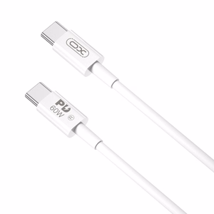 XO kaapeli NB-Q190B PD USB-C - USB-C 2,0m 60W valkoinen