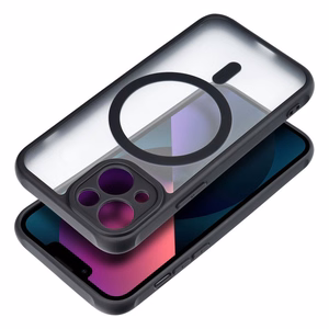 Case for iPhone 13 Full Matte Mag Cover compatible with MagSafe black
